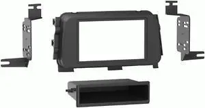 Metra 99-7636B Single DIN Car Stereo Dash Kit for Select 2018-2021 Nissan Kicks Vehicle - Matte Black