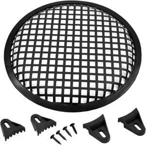 The Wires Zone 8 Inch Durable Steel Speaker/Subwoofer Grill Waffle Style