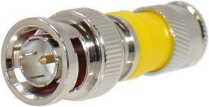 Logico BNC Type 75 Ohm Coaxial Coax RG6  CCTV Connector (5 Pack)