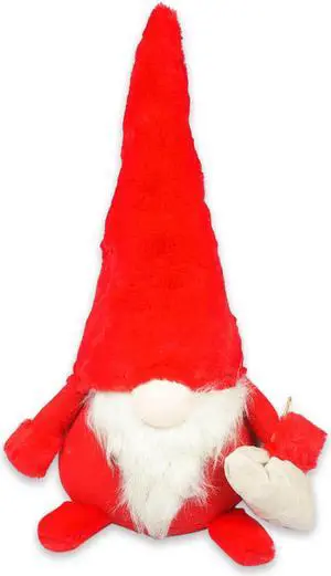 20" Red Holiday Christmas Gnome Soft Indoor Outdoor Decoration