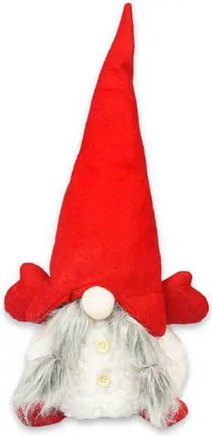 20" Holiday Christmas Gnome Tied Beard Indoor/Outdoor Decoration