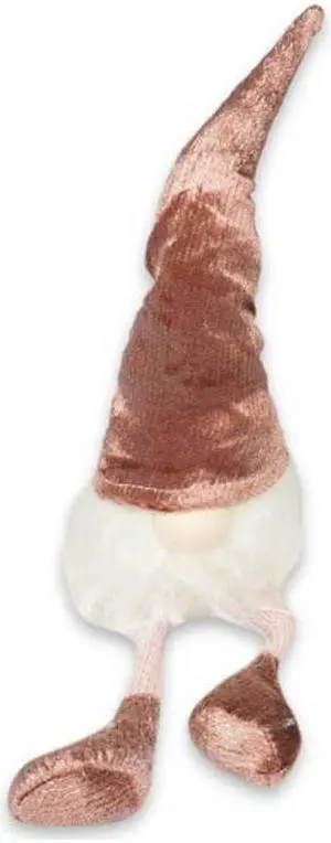 12" Holiday Christmas Gnome Indoor/Outdoor Decoration Pink