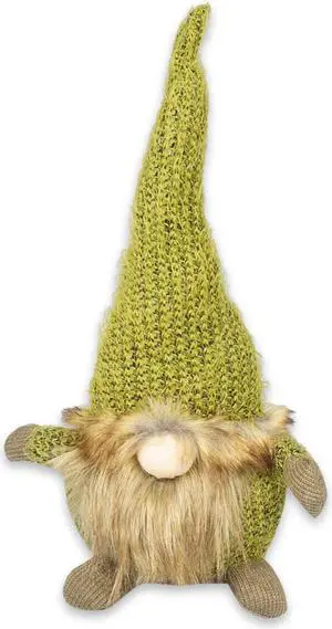 15.7"H Green Holiday Christmas Gnome Indoor/Outdoor Home Decoration