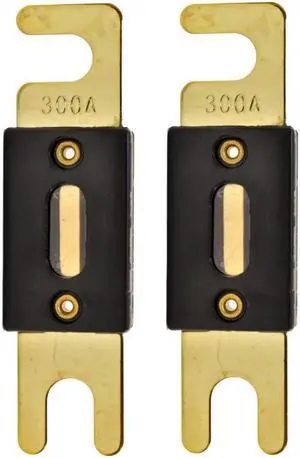 The Wires Zone High-Quality Gold Plated 300A Amp ANL Fuse (2 Pack)