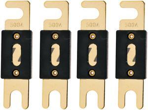 The Wires Zone High-Quality Gold Plated 500A Amp ANL Fuse (4 Pack)