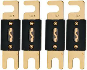 The Wires Zone High-Quality Gold Plated 150A Amp ANL Fuse (4 Pack)