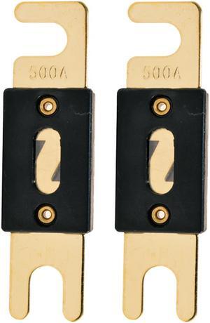 The Wires Zone High-Quality Gold Plated 500A Amp ANL Fuse (2 Pack)