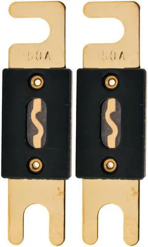 The Wires Zone High-Quality Gold Plated 150A Amp ANL Fuse (2 Pack)