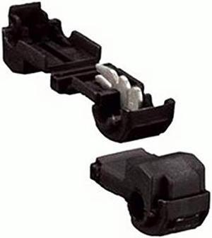 The Install Bay BKTT 24/26 Gauge T-Tap Connectors 26-24 Gauge Black (100 Pack)