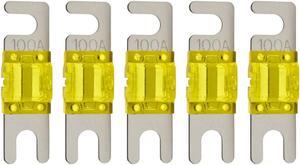 High-quality Nickel Plated 100A Amp Mini ANL Fuse (5 pack)