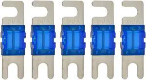 High-quality Nickel Plated 60A Amp Mini ANL Fuse (5 pack)