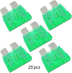 ATC Blade Style Fuse 30A AMP Automotive Car Truck Fuses Pack of 25