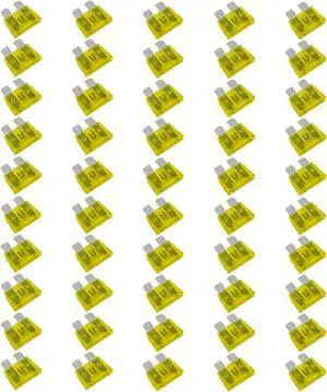 ATC Blade Style Fuse 20A AMP Automotive Car Truck Fuses Pack of 50