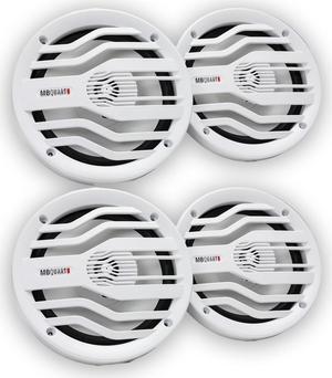 MB Quart NK2-116W 6.5" Nautic Series 2-Way Coaxial Marine Speakers 240W Max 120W RMS (2x Pairs)