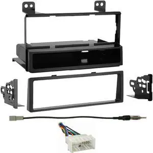 Metra 99-7323 Single DIN Dash Kit for Hyundai 2006-2014 w/ Wiring Harness & Antenna Adapter
