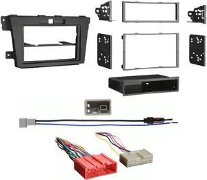Metra 99-7520B 1/2DIN DIN Dash Kit for MAZDA CX-7 2010-Up w/ Wire Harness & Antenna Adapter