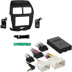 Metra 99-7014B 1 or 2 DIN Dash Kit w/ Amp Interface for 2011-2014 Mitsubishi Outlander Sport Vehicles