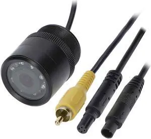 iBEAM TE-THC 120 Degree Viewing Angle Universal Through-hole Black Backup Camera