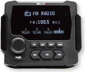 MB Quart GMR-LCD 3.5" LCD Marine Multimedia Receiver & NK2-116W 6.5" 2-Way Coaxial Marine Speakers