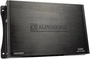 Alphasonik NA6000D Neuron Series Class D Monoblock 6000 Watts 4 Ohms Car Amplifier