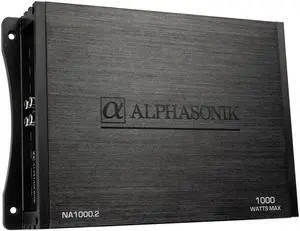 Alphasonik NA1000.2 Neuron Series Class A/B 2-Channel 1000 Watts 4 Ohms Car Amplifier