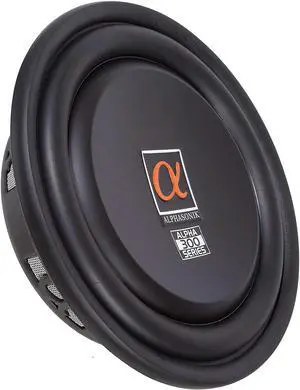Alphasonik TSW312 Treis 300 Series 12" 1500 Watts Single 4-Ohm Car Subwoofer (Each)