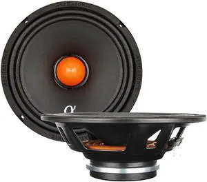 Alphasonik VNM658 Venum Series 6.5" Midrange Speakers Low Profile 1200W 8 Ohm Pair