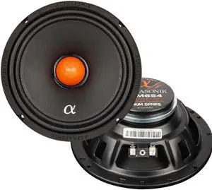 Alphasonik VNM654 Venum Series 6.5" Midrange Speakers Low Profile 1200W 4 Ohm Pair