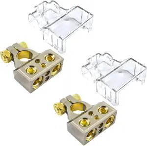 1/0/4/8 Gauge High Quality Positive or Negative Battery Terminal 4 outputs (Pair)