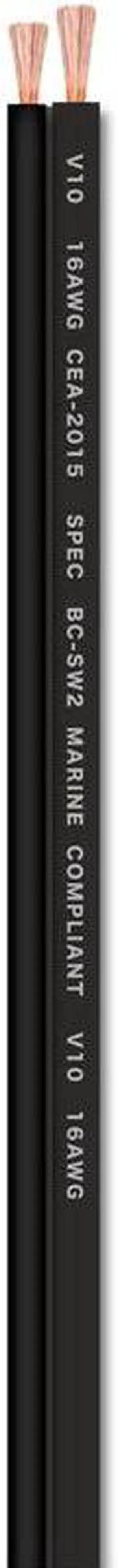 T-Spec V10SW12125-BK V10 Series Marine Grade 50 ft. 12 Gauge OFC Speaker Wire Black