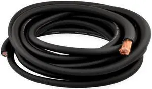 T-Spec V8GT10BK-25 v8GT SERIES Marine Grade Red 1/0 AWG 25 ft Black OFC Power Wire
