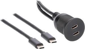 The Install Bay IBR113 Dual USB-C Charge And Data Flush Mount
