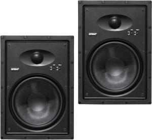 Earthquake Sound EWS800 500 Watts Max 8 inch 8 Ohm Edgeless In-Wall Speaker (Pair)