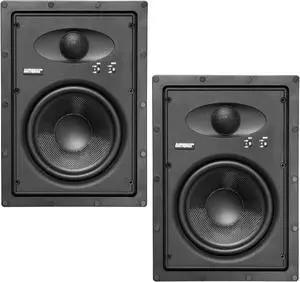 Earthquake Sound EWS600 6.5 inch 350 Watts Max 8 Ohm Edgeless In-Wall Speaker (Pair)