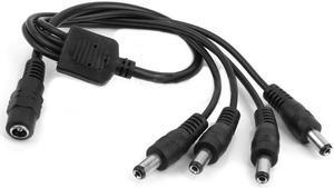 DC 1 to 4 Power Splitter Adapter Cable Cord for 12V CCTV Security Cameras