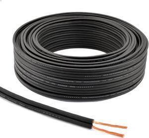 100 ft. 16 AWG High-Performance OFC Full Copper Home and Car Audio Speaker Wire Black