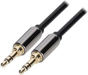 3.5mm Male to Male Stereo Audio AUX Cable Auxiliary 3ft for Car PC iPhone iPod Black (1 Pack)