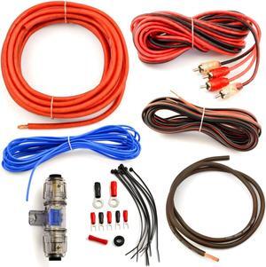 Install Bay AK8OFC 1000 Watts 8 Gauge OFC Complete Amplifier Installation Kit
