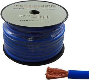 4 Gauge 100 Feet High Performance Amplifier Power/Ground Cable (Blue)