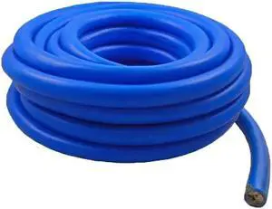 1/0 Gauge 25 Feet High Performance Amplifier Power/Ground Cable (Blue)
