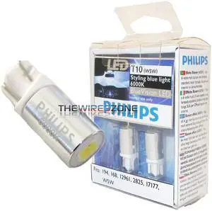 Philips LED Interior Bulb - T10 6000K BLUEVISION NEW PACK OF 2, READY TO SHIP!
