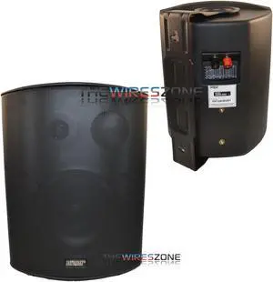 Earthquake Sound AWS-602B Black All Weather 6" 200 Watt Outdoor Speaker (pair)