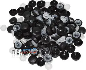 Install Bay Csc Black Camo Screw Caps, 100-Pack