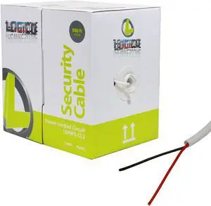 Burglar Alarm 18/2 AWG 500' Feet Stranded White Speaker CL2 Security Wire Cable Burglar Alarm 18/2 AWG 500' Feet Stranded White Speaker CL2 Security Wire Cable