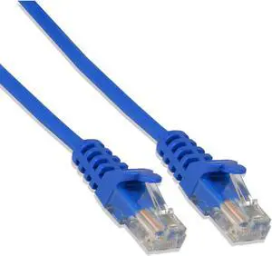 CAT6 Blue Ethernet Network 1' Feet 24 AWG Patch Cable RJ45 LAN Wire (50/pack)