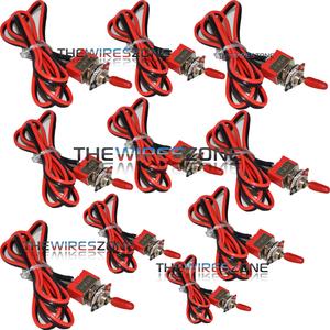 MTS-1 Heavy Duty Pre Wired 6A 12V DC On/Off Toggle Switch Control (10/pack)