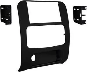 Metra 95-6524B 2002 to 2007 Jeep Liberty Double-DIN Installation Kit, Matte Black