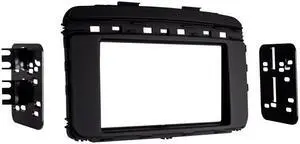 Metra 95-7366B Black Double DIN Stereo Install Dash Kit for 2016-up Kia Sorento