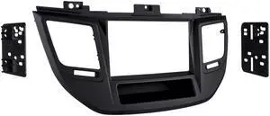 Metra 95-7369B Black Double DIN Car Stereo Dash Kit for 2016-up Hyundai Tucson