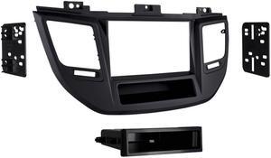 Metra 99-7369B Black Single DIN Car Stereo Dash Kit for 2016-up Hyundai Tucson